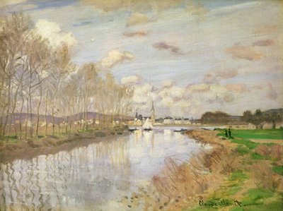 Die Yacht in Argenteuil, 1875 von Claude Monet